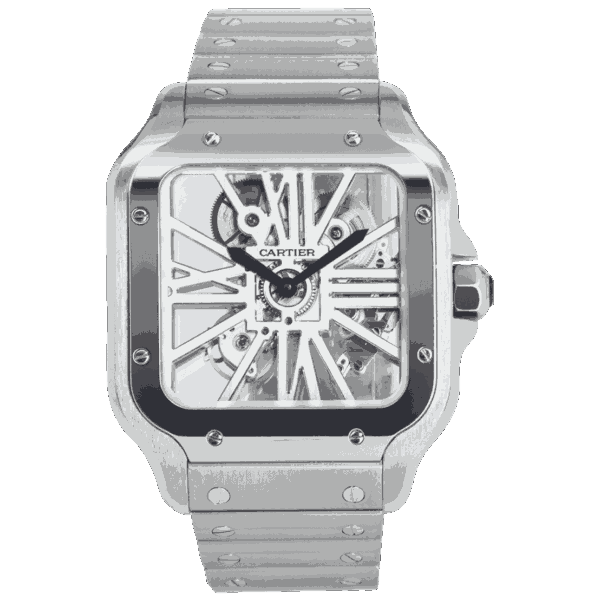 santos skeleton watch