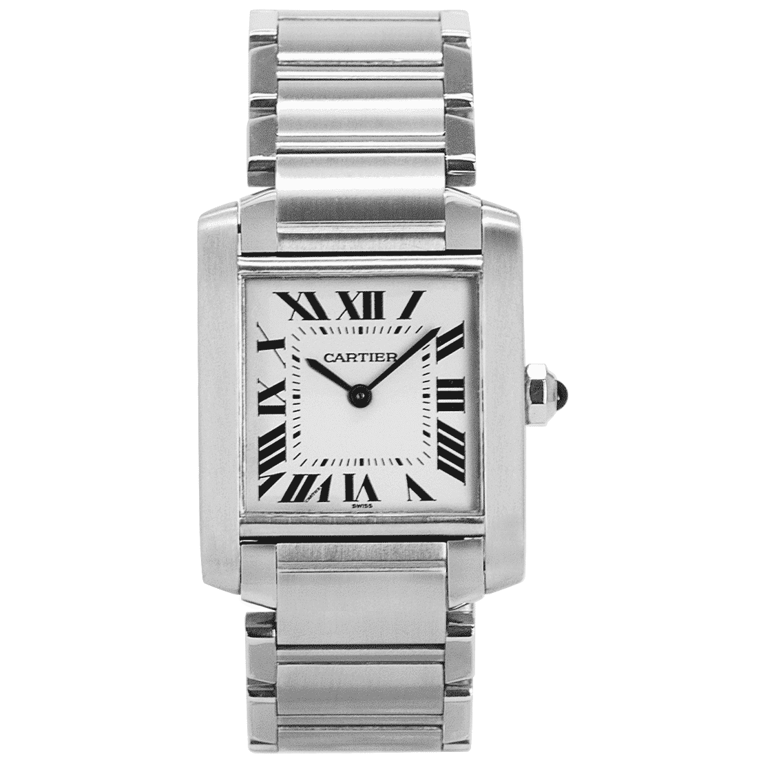 Cartier Tank Francaise Stainless Steel Ladies Watch 2301 - Luxe Watches