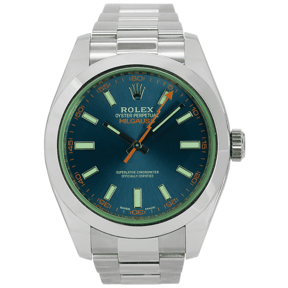 Rolex Oyster Perpetual Milgauss Stainless Steel - Luxe Watches