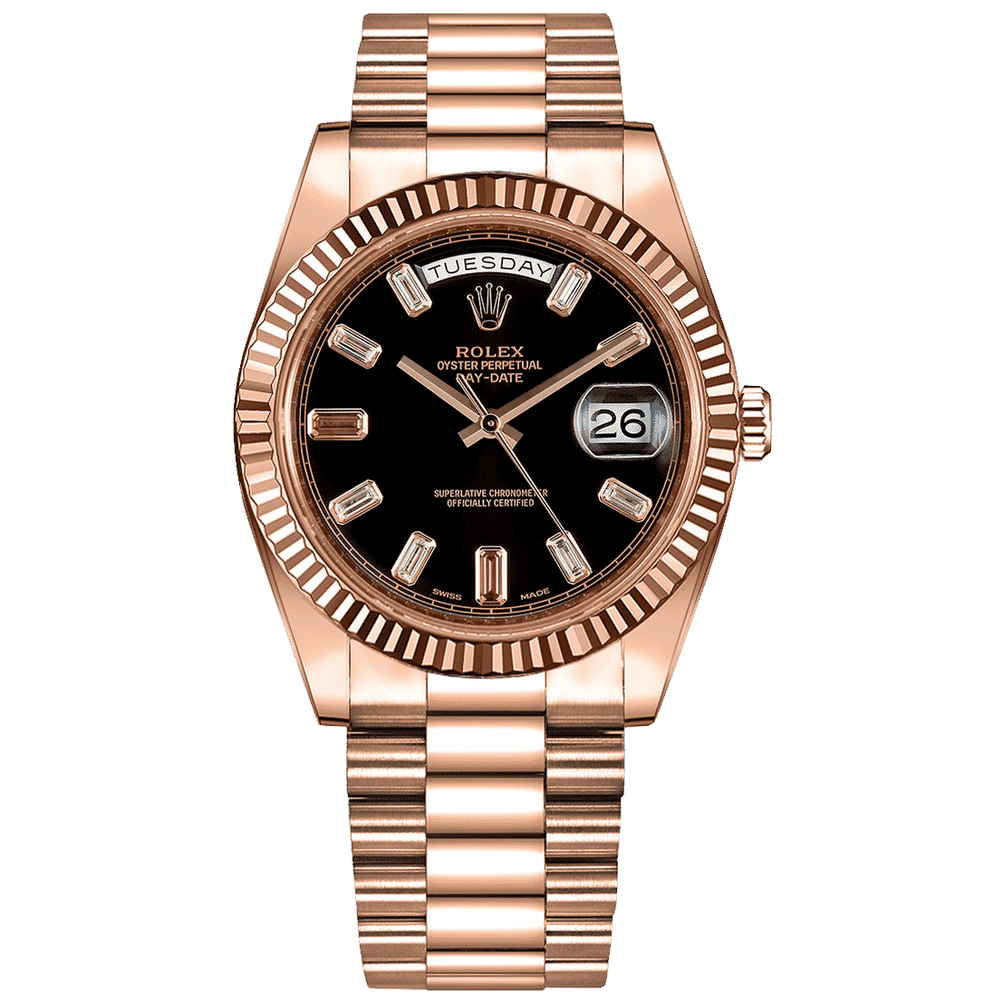Rolex Oyster Perpetual Day-Date 40 Rose Gold - Luxe Watches