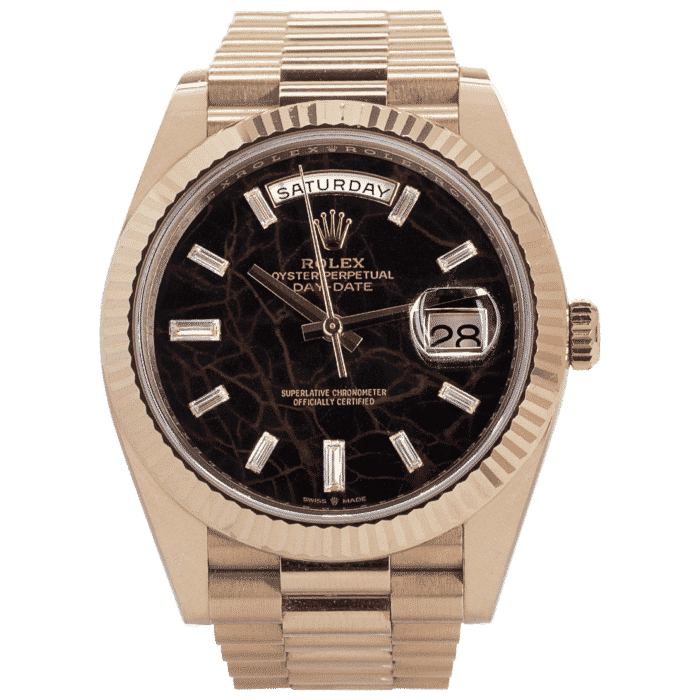 Rolex Oyster Perpetual DayDate 40 Eisenkiesel Everose Gold 228235