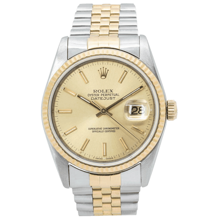 Rolex Oyster Perpetual Datejust 36 Bimetal 16233 Luxe Watches