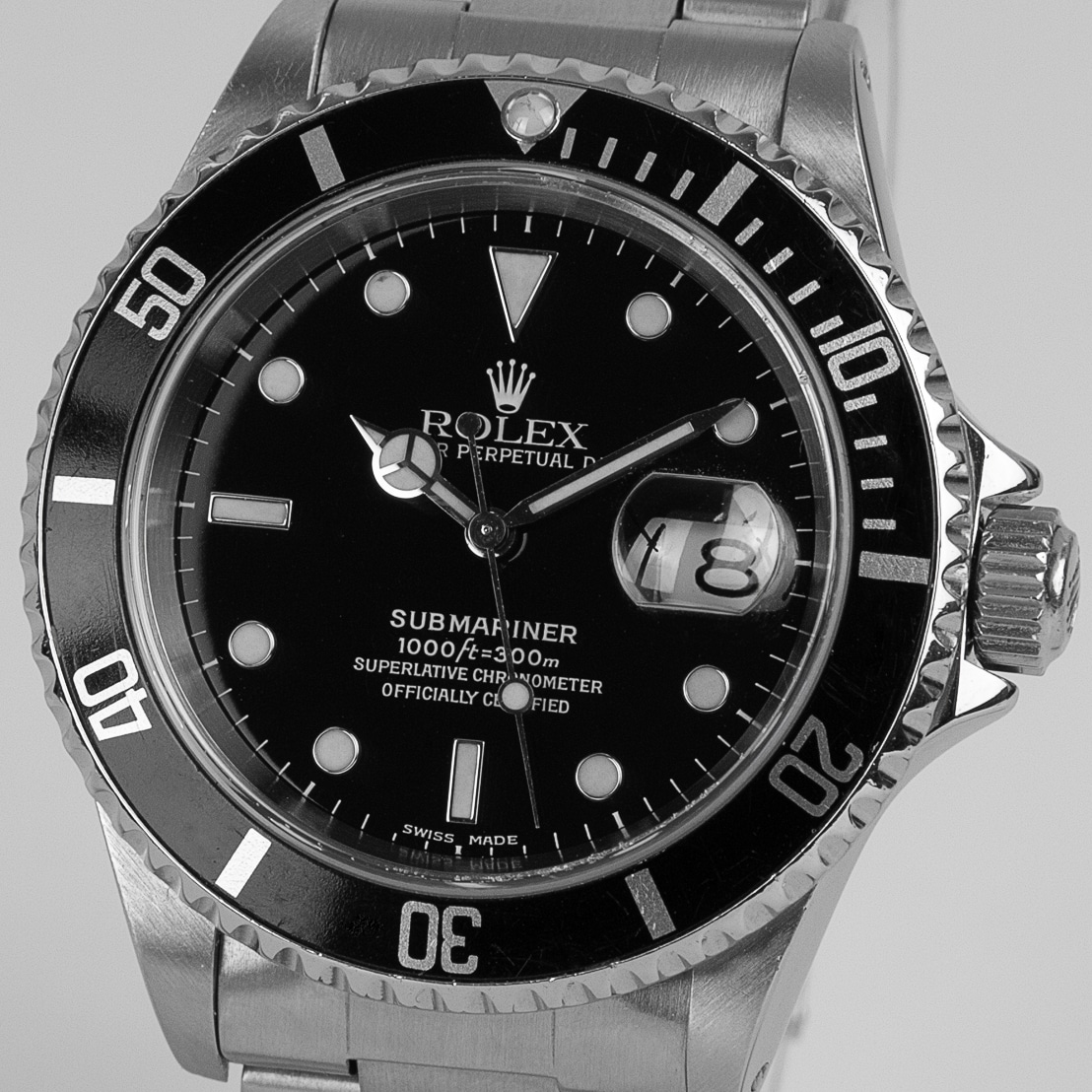 Rolex Oyster Perpetual Submariner Date Stainless Steel 16610 Luxe Watches