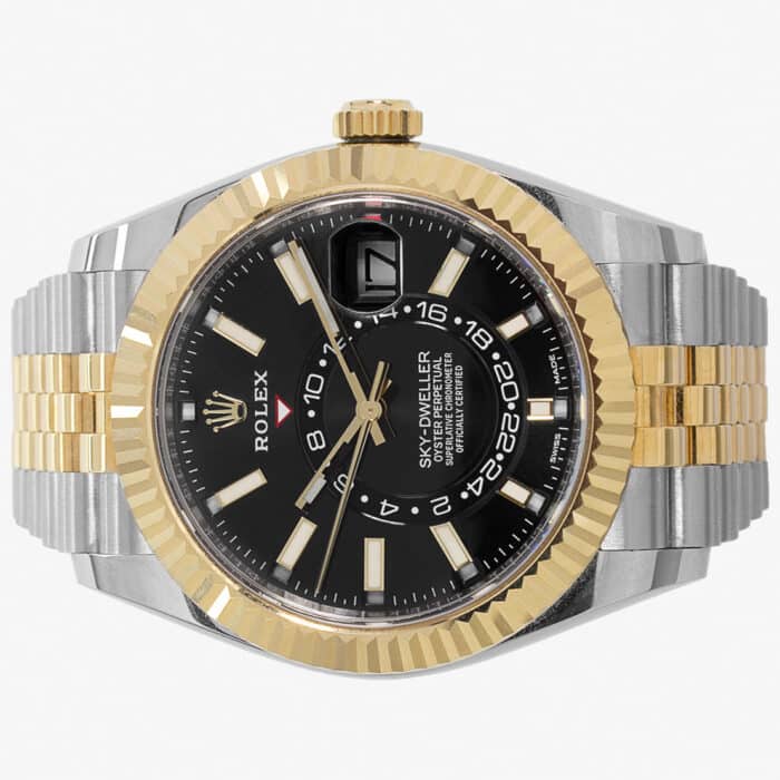 Rolex Oyster Perpetual SkyDweller Bimetal Jubliee 326933 Luxe Watches