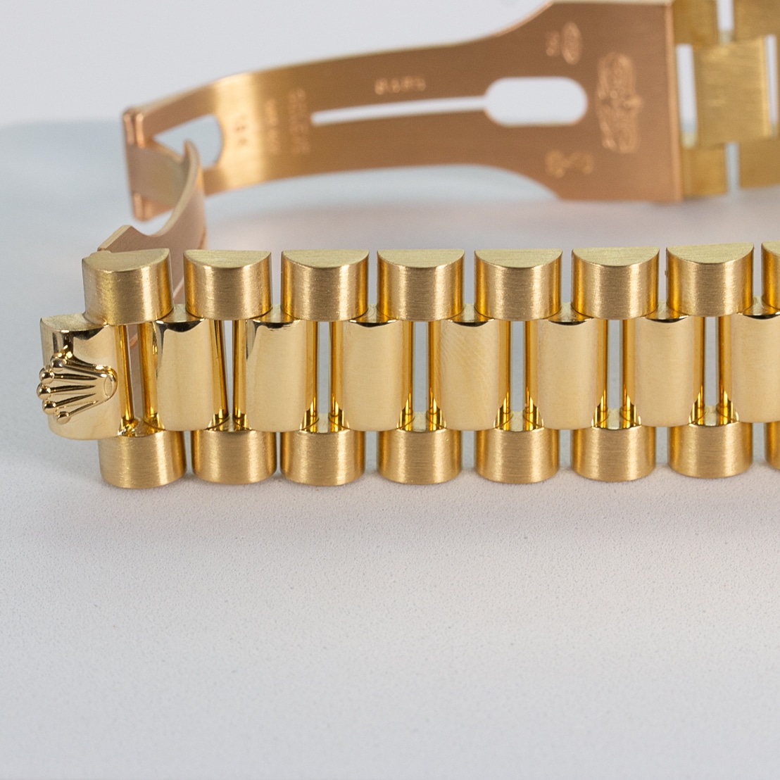 Rolex Oyster Perpetual DayDate 18kt Yellow Gold Ferrite Stone Dial