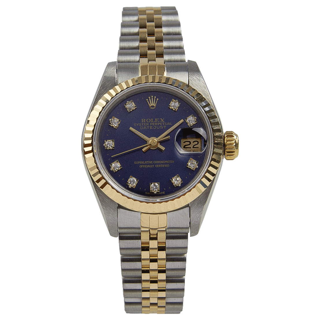 Rolex Oyster Perpetual Datejust 26mm Diamond Dot 69173 Luxe Watches