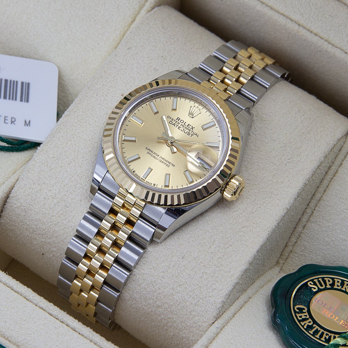 Rolex Oyster Perpetual Bi-Metal Datejust 28mm 279173 | Luxe Watches