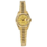 Rolex Oyster Perpetual Datejust 26mm 18kt Yellow Gold Factory Diamond Dot 69178