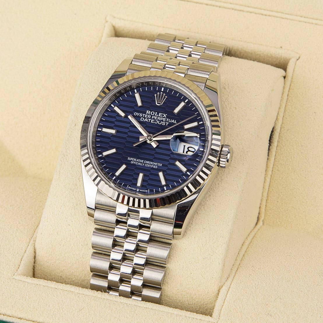 Rolex Oyster Perpetual Datejust 36mm Stainless Steel ‘Blue Motif’ 126234