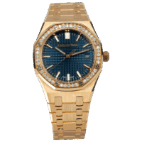 Audemars Piguet Royal Oak Diamond Bezel 18kt Rose Gold 34mm Automatic Watch 77451OR.ZZ.1361OR.04